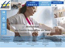 Tablet Screenshot of ch-sens.fr